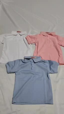 Summer Boys and Girls Solid Color Short Sleeved T-Shirt Top, Children's Fashion Lapel Short Sleeved Polo Shirt, Formal Student O