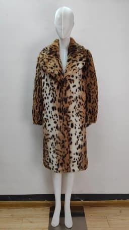 Lautaro Winter Long Warm Thick Leopard Fluffy Faux Fur Coat Women Tiger Print Runway Loose Luxury Designer Clothing Women 2022