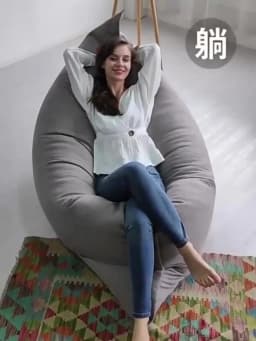 Large Bean Bag Chair Sofa Cover Lazy Seat Bag Couch Pillow Waterproof 420D Oxford Cloth Soft Tatami Living Room Outdoors