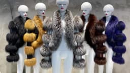 YOLOAgain Women's Natural Fox Fur Jacket Real Leather Cropped Jacket Streetwear