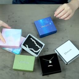 24pcs Bulk 4x4x3cm Jewelry Gift Boxes Ring Necklace Earrings Brown Paper Box For Girlfriend Mother Jewellry Storage Small Case
