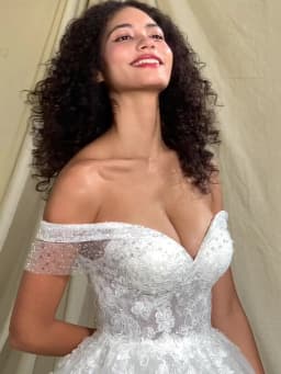 BEPEITHY Customized Lace Wedding Dresses For Women Bride Short Sleeves 2026 Glitter Vintage Bridal Plus Size Gown Vestidos Novia