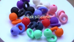 HUAK 4 Pairs Silicone Replacement Ear Plugs Soft Earbuds Cap in Ear Headphone Eartip L M S XS Noise Reduction