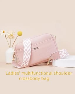 Solid Color Large Capacity Zipper Mobile Phone Bag Ladies Multifunctional Shoulder Crossbody Bag Fashion Casual Small Square Bag