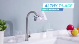 ALTHY Faucet Tap Water Filter Purifier System, Reduces Lead, Chlorine & Bad Taste NSF Certified 320-Gallon Kitchen