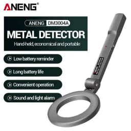 Portable Metal Detector ANENG DM3004A High Sensitivity Body Search Handheld Security Intelligently Adjust Objects Distance Tools