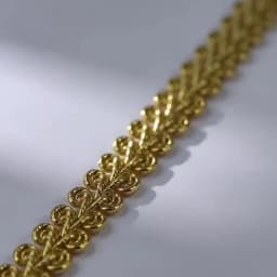 5 Yards Golden Thread Embroidery Lace Fabric Wave Trim For Festival Clothing Christmas Accessories Sewing Repair