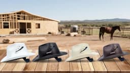 Cowboy Style Hard Hat Class C Safety Helmet Vented Full Brim Hard Hats Work Safety Helmet for Outdoor,Industrial,Construction