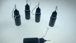 10ml Squeeze Empty Black PE Dropper Bottles With Needle Caps Plastic Bottle Liquid Vial Plastic Container DIY