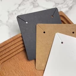 50PCS 9 Languages 6.5x6.5cm Square White Brown Care Instructions Custom Insert Card For Jewelry DIY Packaging Supplies Wholesale