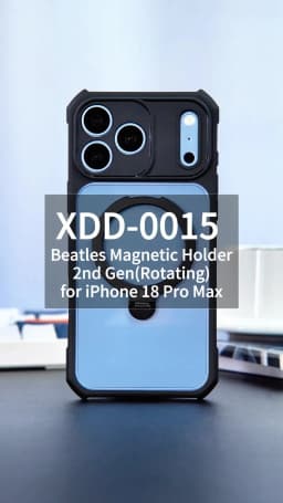 XUNDD Case For iPhone 18 Pro Max 18 Pro MagSafe Magnetic Stand Shockproof Clear Airbag PC TPU Cover Camera Lens Protection Shell