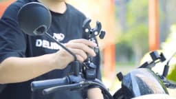 TELESIN Motorcycle Bicycle Camera Holder Invisible Selfie Stick Handlebar Mount for Insta360 RS X2 X3 GoPro 12 11 10 Accessory