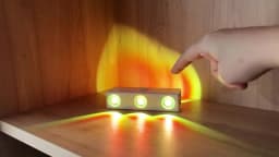 Wall-Mounted LED Sensor Light with Motion Detector & USBCharging Dimmable Night Light RGB or 3Colors for Entryway Bedside Stairs