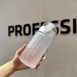 550ML Space-Themed Water Bottle with Anti-Slip Lid & Handle - Durable Plastic, Leak-Proof Design for Outdoor Sports, Camping