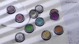 1pc 19Colors Nail Glitter Mirror Powder Chrome Solid Dust Pigment Metallic Effect Nail Art UV Gel Polish Decoration Accessories