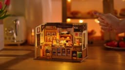 Robotime Rolife Becka's Baking House 3D Puzzle DIY Miniature Dollhouse Kit Amazing Gift for Children DG161
