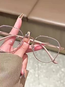 Retro Round Progressive Multifocus Reading Glasses Metal Frame Far Sight Glasses High Definition Anti-blue Presbyopia Glasses
