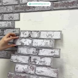 10 Pcs 3D Wall Panel Peel and Stick, 3D Brick Wall Sticker, Kitchen Adhesive Sticker, Tiles Stickers Waterproof