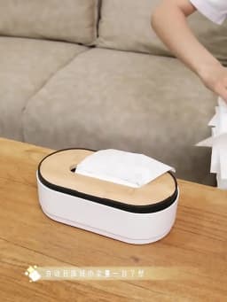 Tissue Box Holder Bamboo Cover Toilet Paper Box Napkin Holder Case Tissue Paper Dispenser Paper Towel Storage Box Tissue Boxes