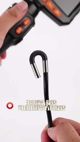 360° Rotating 2-way Articulated Endoscope 6mm 5-inch IPS Endoscope Inspection Camera Automotive Mechanical Industrial Endoscope