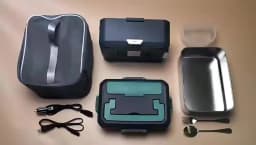 TINSOL New 3.5L Electric Heated Lunch Box No Water Refillable Food Heated Lunch Box Car Work Lunch Heater 90W Fast Heating