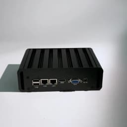 Fanless Industrial Mini PC Intel N100 Dual Ethernet 2x COM DB9 RS232 RS485 3G 4G LTE SIM Card Slot GPIO WiFi Windows Linux