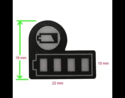 BL1830B Li-ion Battery 10-PCS LED Sticker Label Pack For Makita 18V 14.4V Lithium Battery BL1860 BL1890 BL1815 BL1415 BL1430B