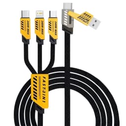 3 In 2 100W Fast Charge Cable Micro USB TypeC Mobile Phone Data Cable For iPhone Huawei Xiaomi Redmi Samsung Charging Cable