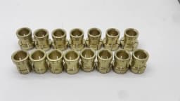15PCS Ring Brass Collets Diameter 14.5 to 21.5mm Ring Setter Ball Clamp Accessories Tools for Jewelry