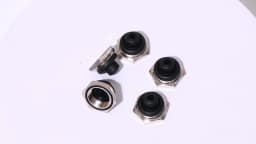 5Pcs New Product M12 * 0.75 12MM Toggle Switch Waterproof Cap With Hexagonal Metal Edge Accessories