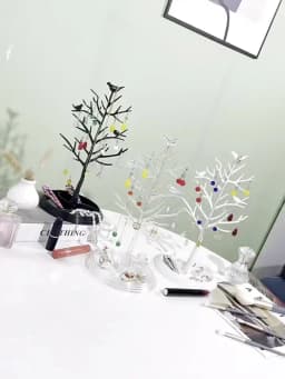 Bird Tree Shape Jewelry Display Stand Holder Headrope Earrings Necklace Organizer Rack Household Dressing Table Showcase Hanger