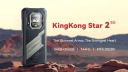 Cubot KingKong Star 2 Ultra-Slim Rugged Smartphone Dimensity 8200 5G 12GB+256GB 6.72-inch 144Hz Large Display 5100mAh Android 14
