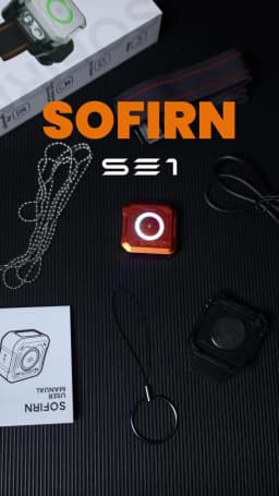 NEW SOFIRN SE1 300Lm Pocket Flashlight 76M RGB Signal Ring EDC Light Magnetic Wrist Keychain Torch