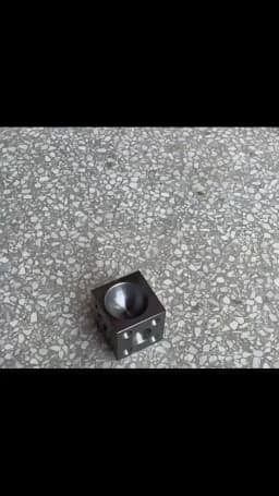 Square Dapping Block with 18 Round Cavities Metal Forming Shaping Punching Tool Jewelry Tools
