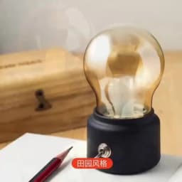 Vintage Retro Bulb Lamp LED Night Light Old Fashion USB Rechargeable Desk Table Lamp Bedside Lamp With Switch ON/OFF Best Gift