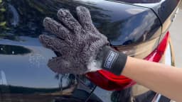 Lucullan Double Side Microfiber 5 Finger Mitt Super Soft Scratch Free Flexibility Conforms To Any Shape