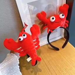 Animal Funny Performance Prop Wash Face Party Cartoon Headdress Lobster Headband Crab Hair Hoop Female Headwear