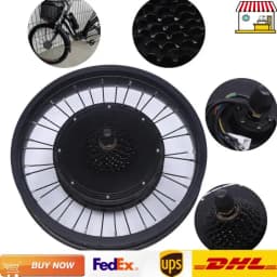 Ebike Motor Kit 48V 1000W Brushless Gearless Electric Bike Conversion Motor for 20'' Bike Frame