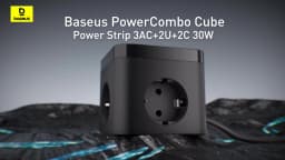 Baseus 30W Charger Fast Power Strip 4000W 3AC Outlet Desktop Charging Station Surge Protection For Tablet iPhone Samsung Xiaomi