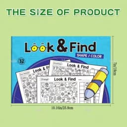 Children's Hidden Objects Coloring Book, with 100+ Find & Color Pages - Interactive Find & Color Activity Workbook, Suitable for School, Home, Travel - Educational Puzzle Book