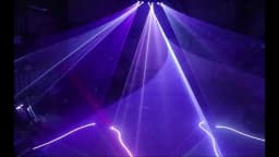 Fan-Shaped Six-Hole Laser Light RGB Full-Color Laser Scanning Projector DMX512 Stage Effect DJ Disco Dance Floor Bar Party Light
