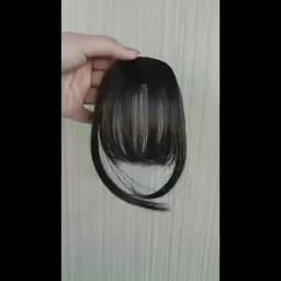 Thin Blunt Bangs Clip-On Synthetic Hair Extension Natural Looking Instant Hairstyle Quick Style Hairpiece Daily & Party