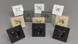 NYWP Wall USB Plug with EU Standard Double Plug 16A Wall Embedded AC 110V-250V New Style Panel Room Socket