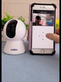KERUI 5MP Tuya Smart Mini WiFi IP Camera Indoor Wireless Home Security AI Human Detect CCTV Surveillance Camera Baby Monitor
