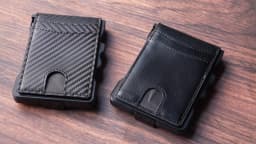 Normcore/Minimalist Style Coin Purses: RFID Blocking Leather Aluminum Money Card Holder Wallet for Secure Storage of Your Cards
