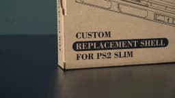 Bitfunx Translucent Black Purple Replacement Case for PS2 Slim Game Console