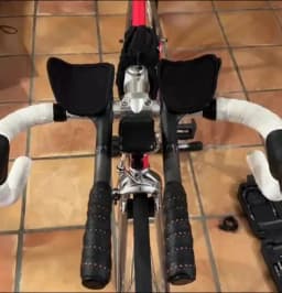 TT Aero Bars Carbon Bicycle Handlebar Arm Rest Bar TT Handlebar Triathlon Extender Clip On Aerobar 31.8mm for Road Bike Cycling