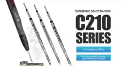 SUNSHINE C210 Series Integrated Soldering Iron Tips and Heating Core Efficient Heat Conduction Temperature Recovery for S210