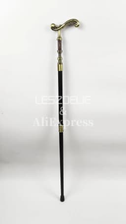 Elegant Luxury Walking Stick Men Decorative Walking Cane Women Bronze Handle Noble Pattern Fashionable Vintage Cane