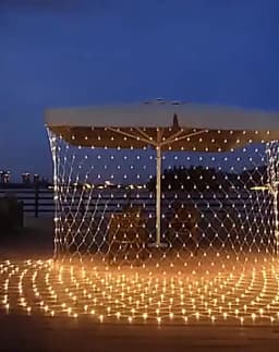 Waterproof 8 Modes LED Fish Net String Light Outdoor 2*2/3*2M Garland Fairy Curtain Lights for Garden Party Christmas Decoration